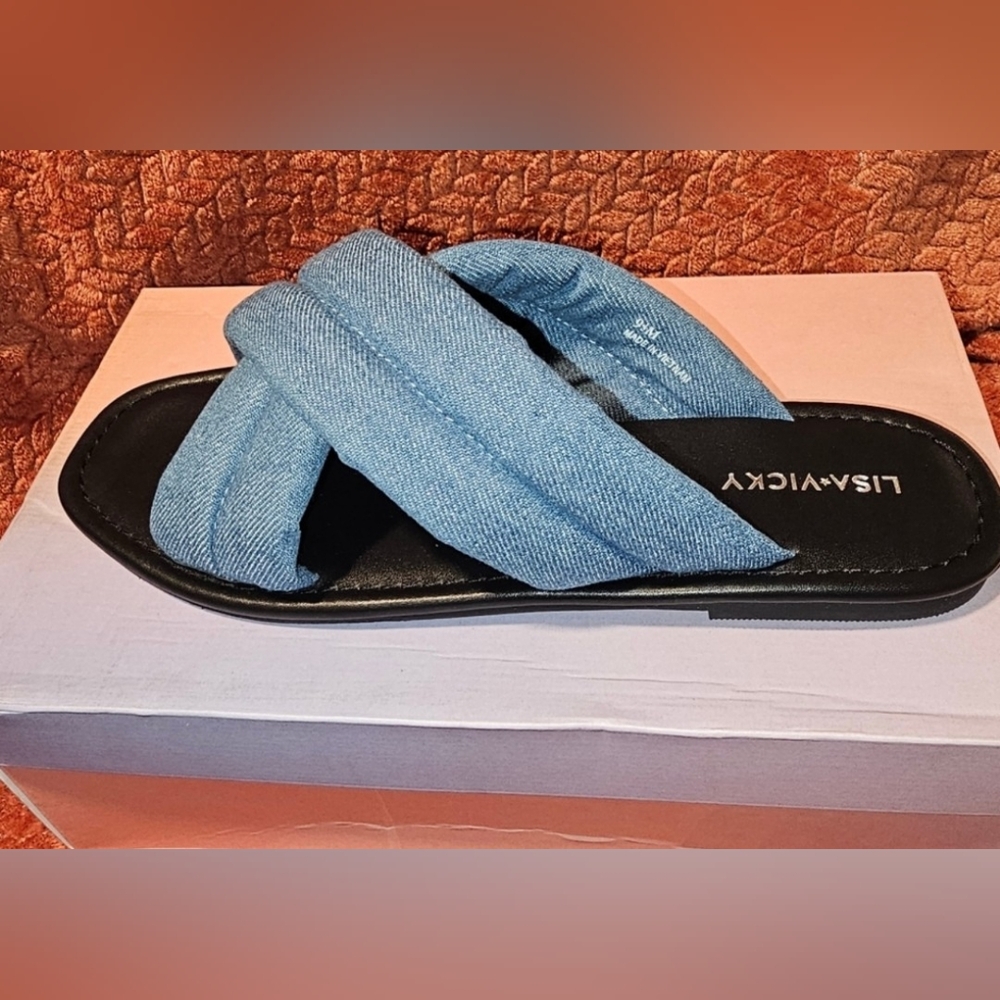 LISA VICKY MENTOR-- Women's Denim Sandals